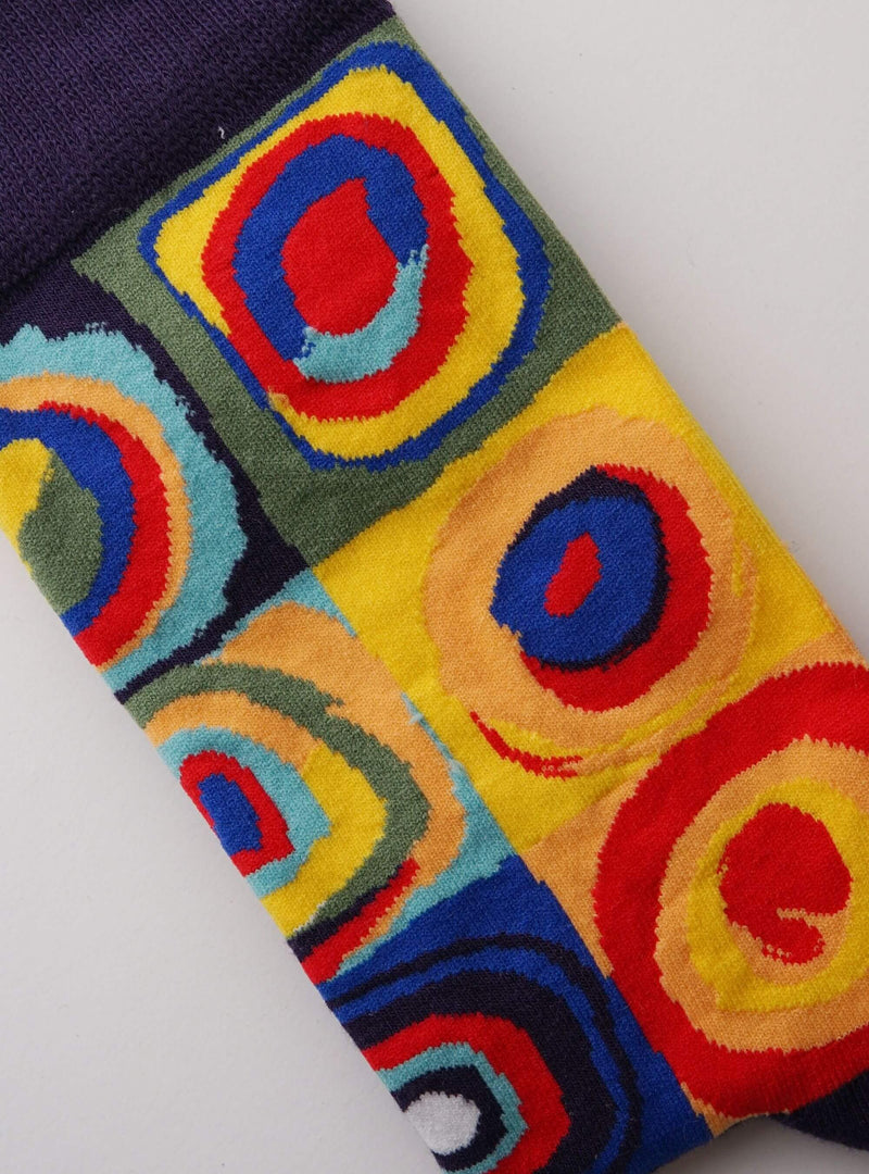 Color Study: Squares with Concentric Circles