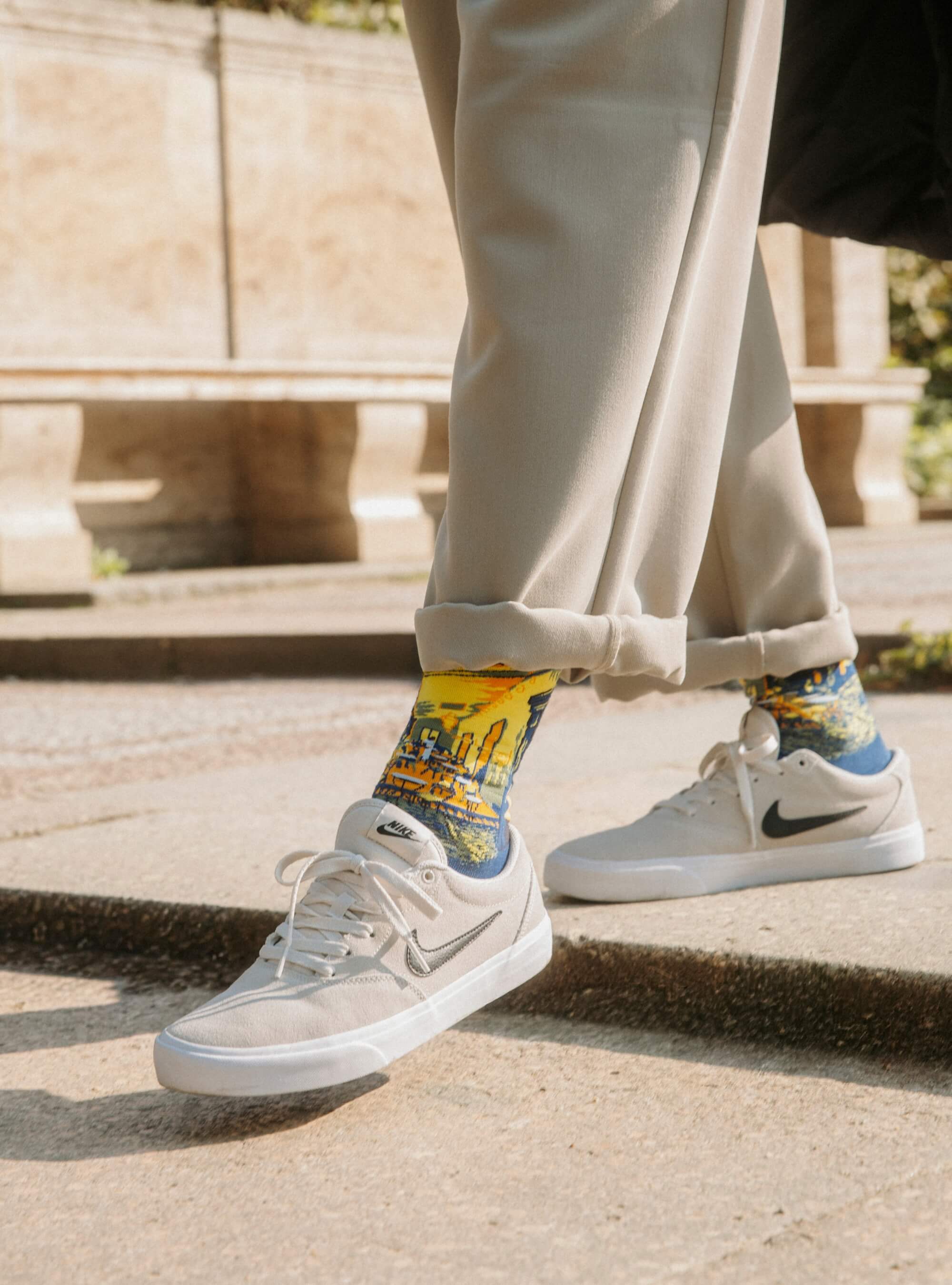 Caféterras bij Nacht