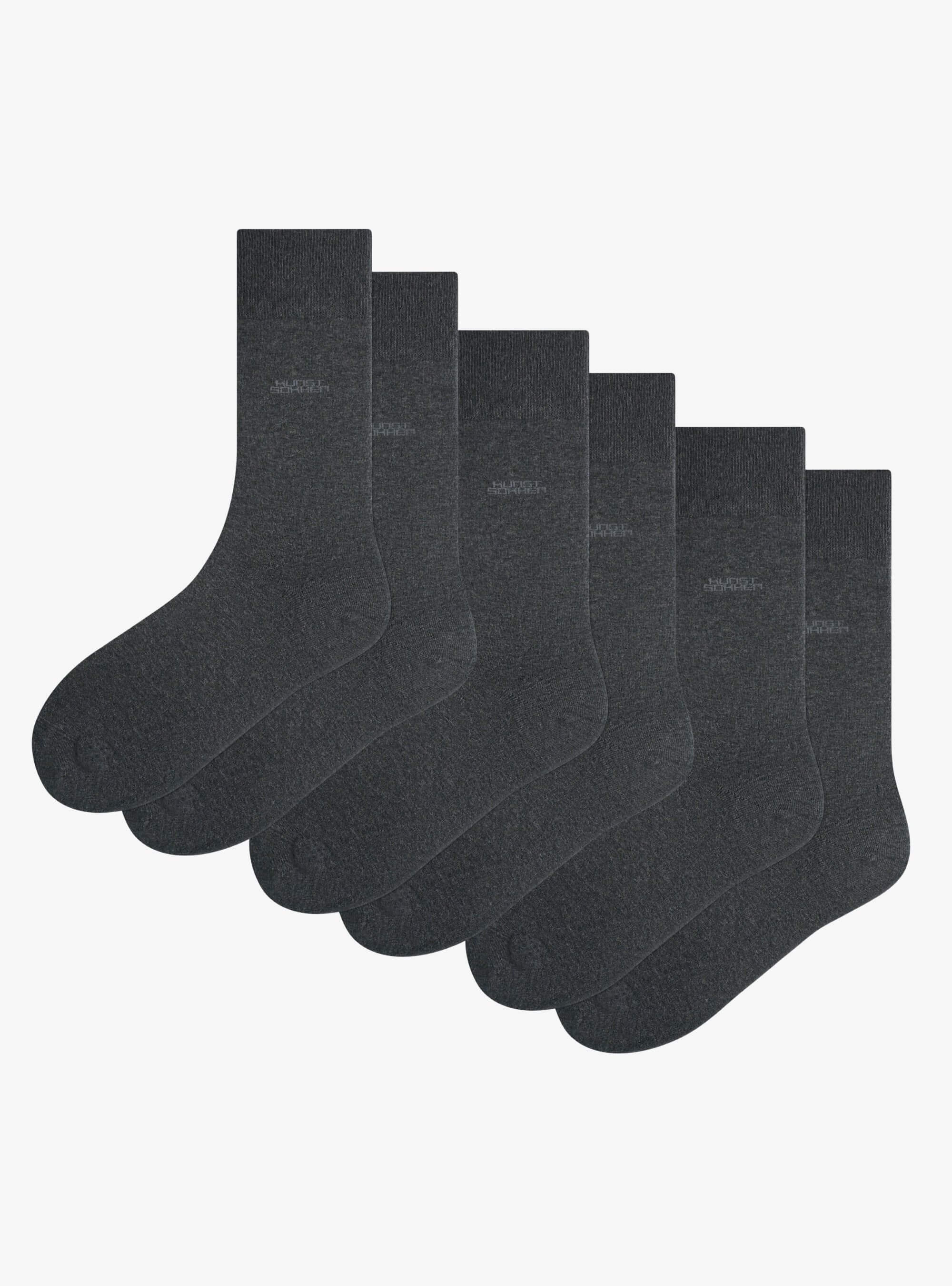 Bio Essentials Crew Donkergrijs 3-Pack