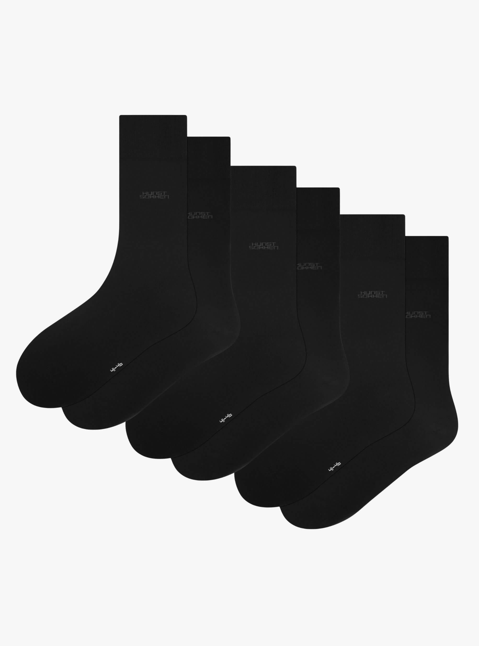 Bio Essentials Crew Zwart 3-Pack