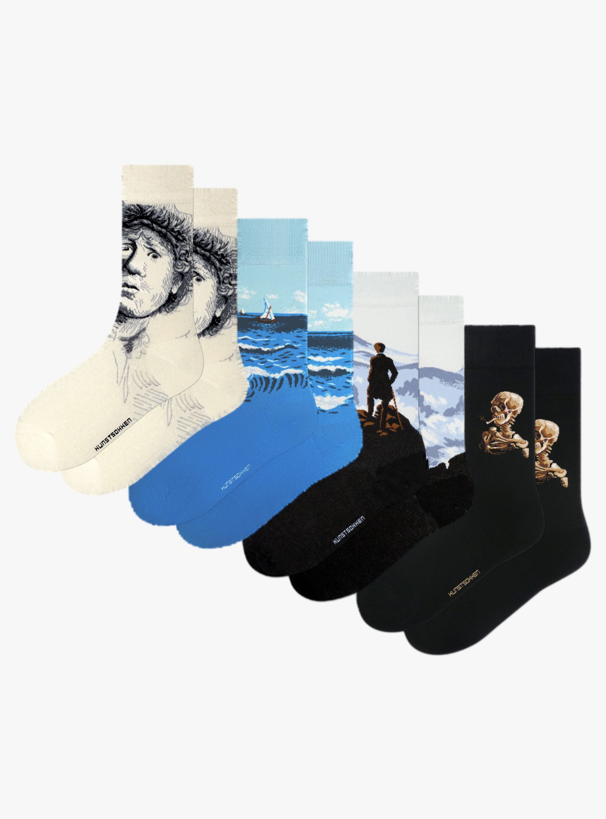 Donkere Meesters 4-Pack - 4 paar kunstsokken