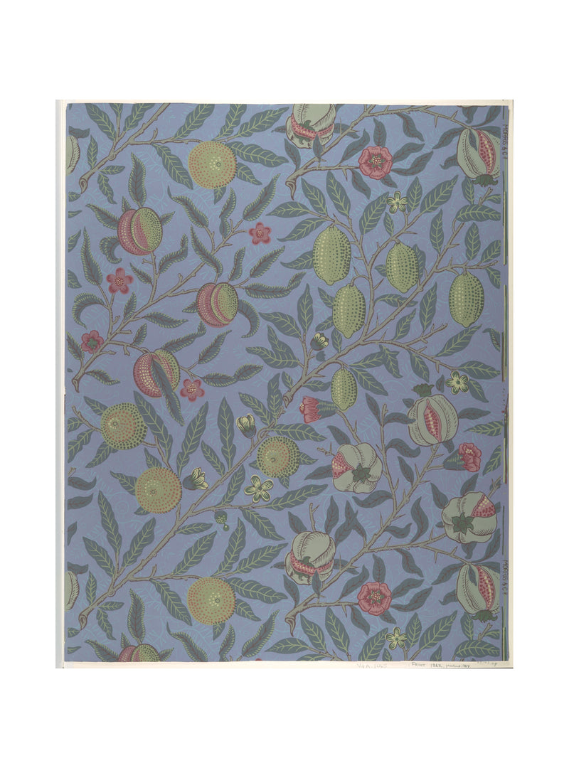 William Morris, Fruit (Pomegranate), jaren 1860, blokgedrukt behang