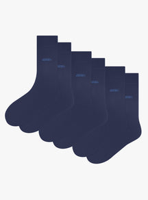 Organic Essentials Crew Navy 3-Pack