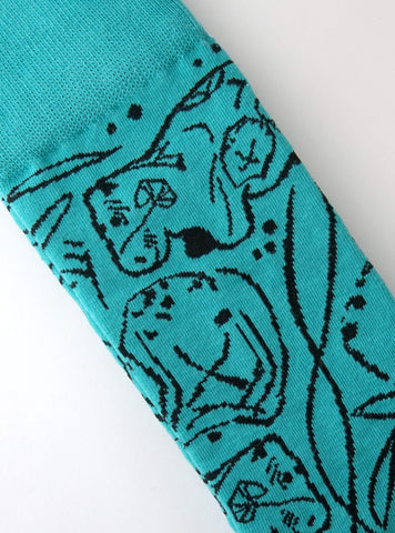 Staand Beeld van Nijlpaard - Turquoise