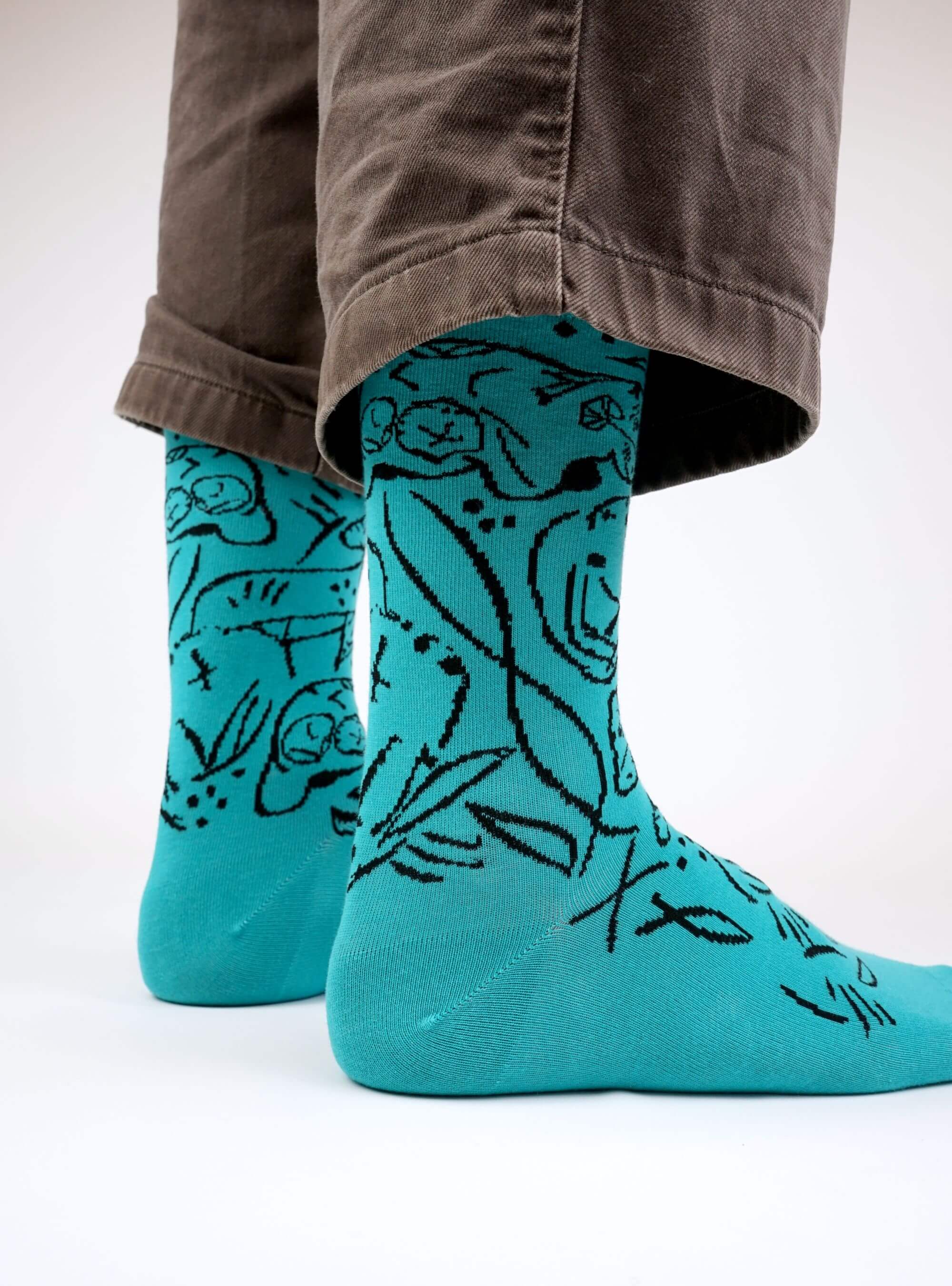 Staand Beeld van Nijlpaard - Turquoise