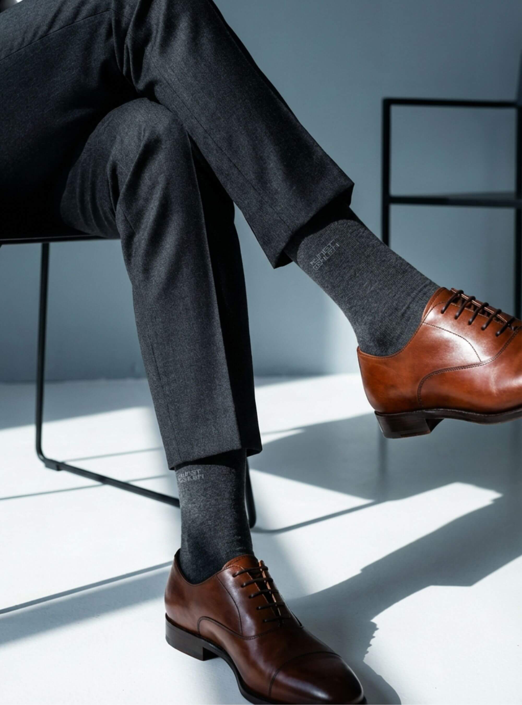 Bio Essentials Crew Donkergrijs 3-Pack