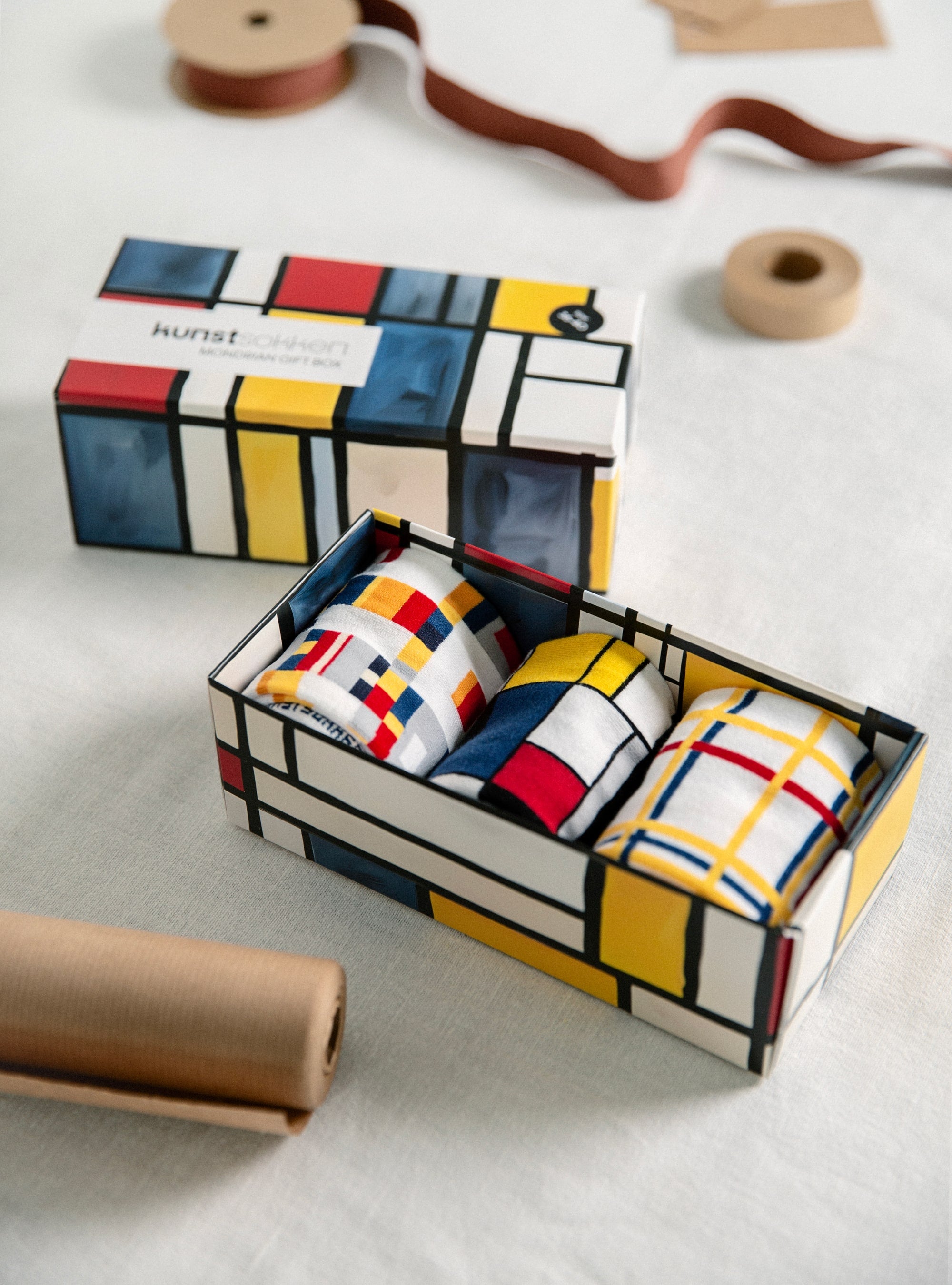 Mondriaan Geschenkbox 3er-Pack