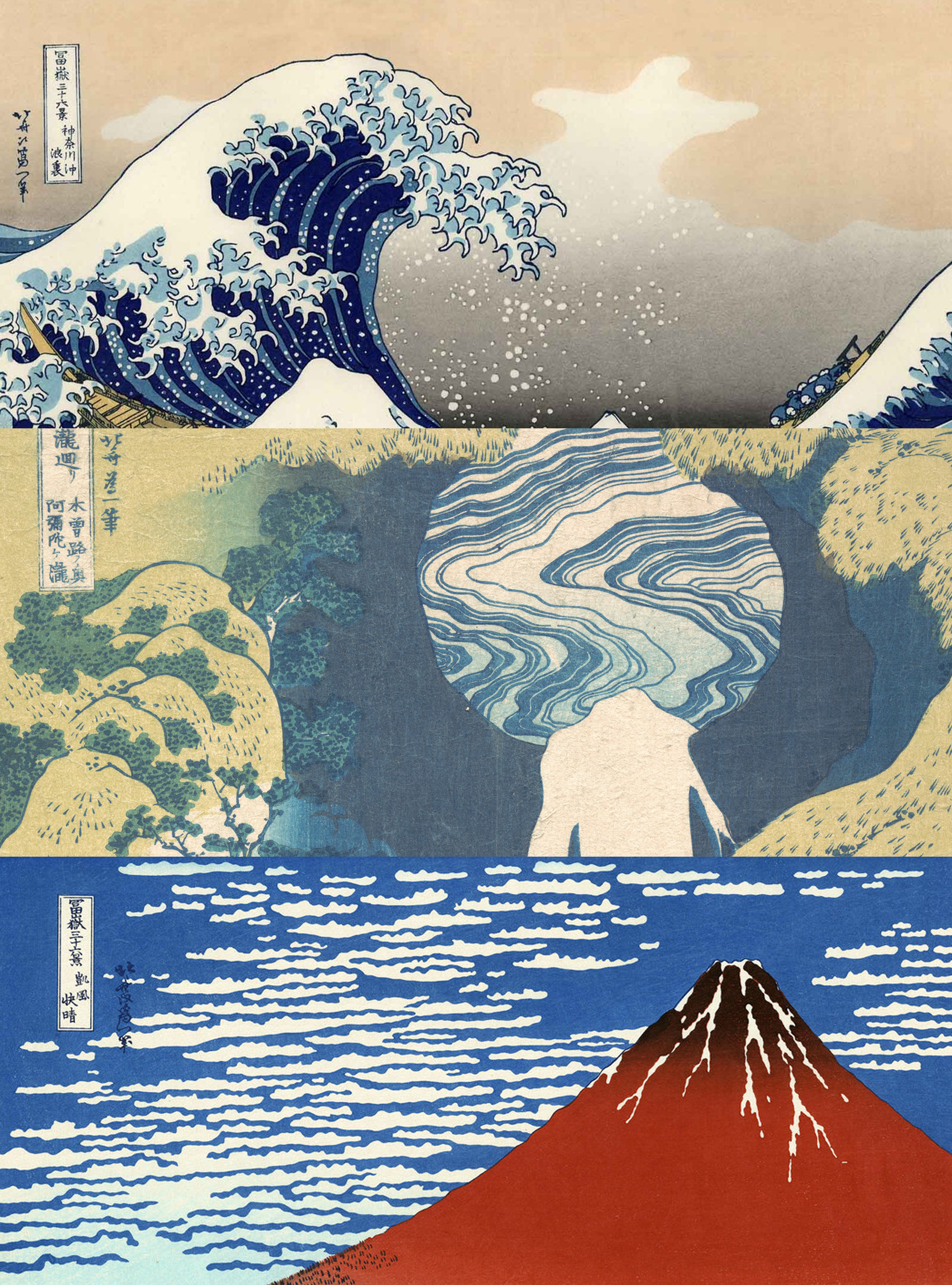 Hokusai Geschenkbox 3er-Pack