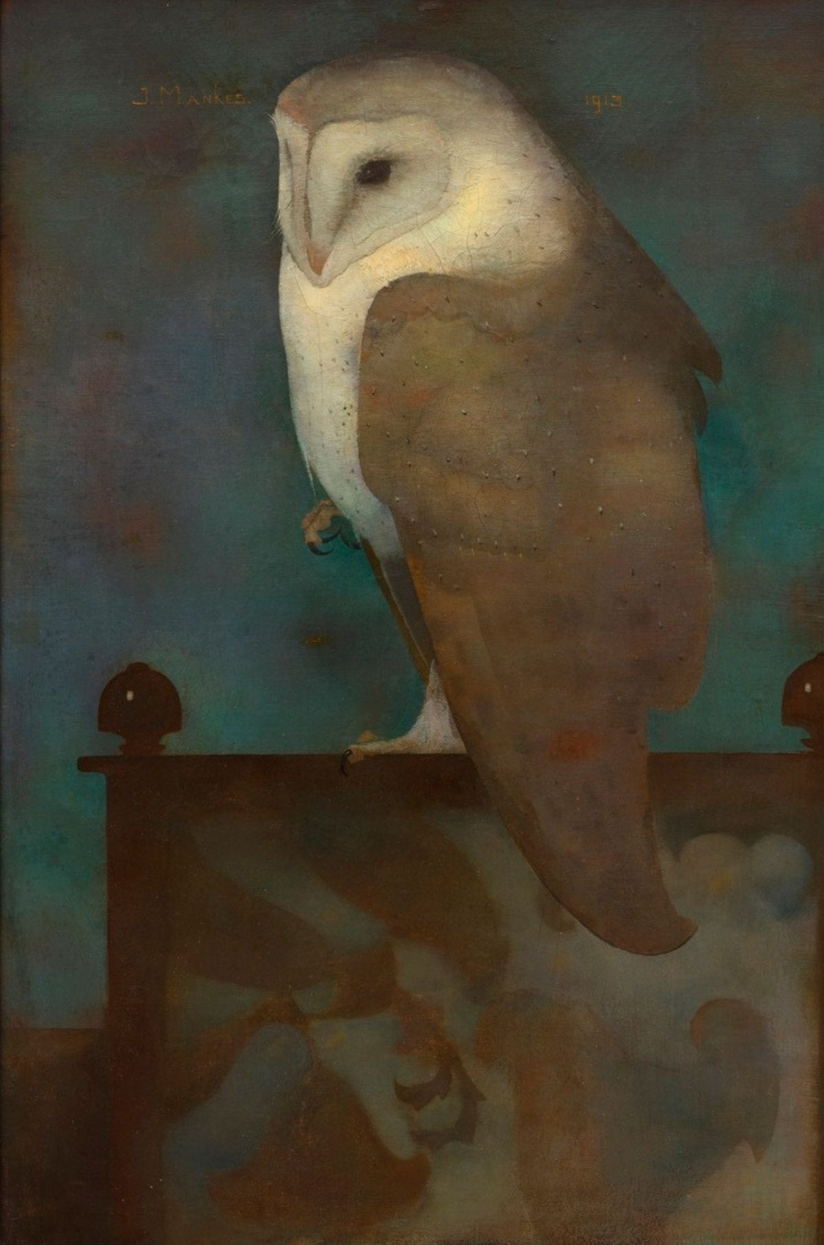 Jan Mankes, Grote uil op scherm, 1913